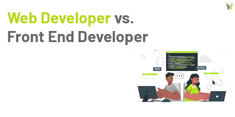 web developer vs front end developer