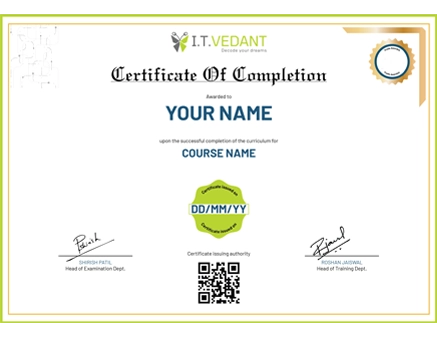 Itvedant Certificate - Masters in Full-Stack Development