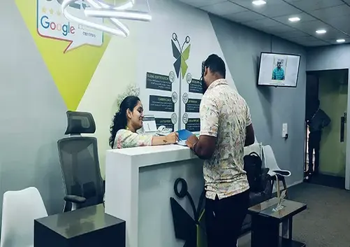 Reception Desk At Ahmedabad Branch