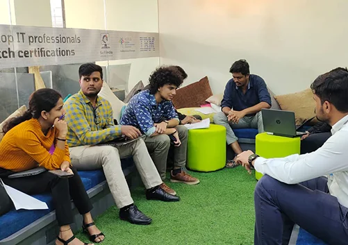 Student sit-out area at Bengaluru branch